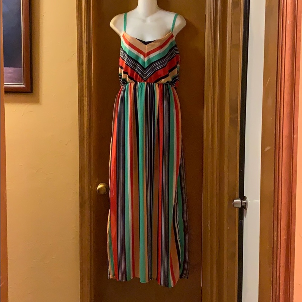 Ruby Rox stripe maxi summer dress